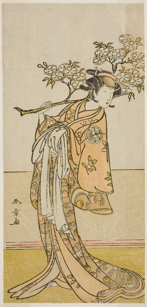 Herec Ichimura Uzaemon IX v neidentifikované roli od Katsukawa Shunsho