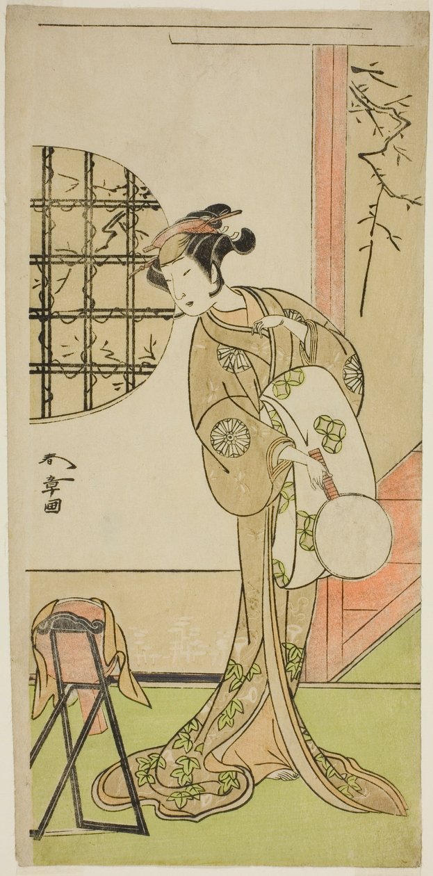Herec Nakamura Noshio I v neznámé roli od Katsukawa Shunsho