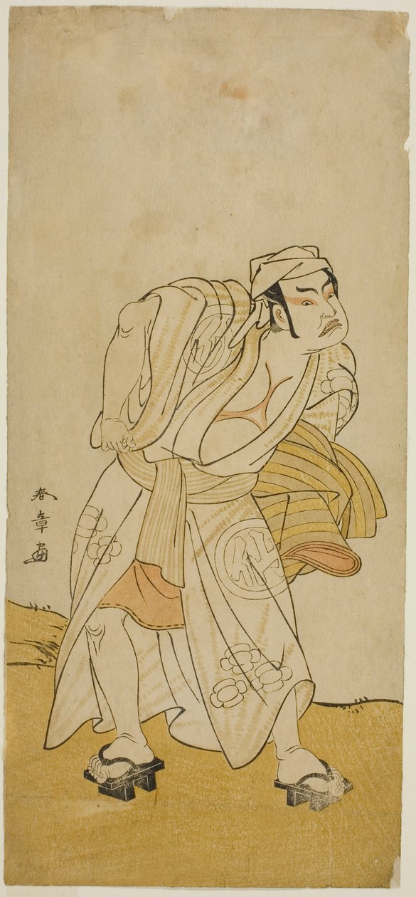 Herec Nakamura Sukegoro II v neznámé roli od Katsukawa Shunsho