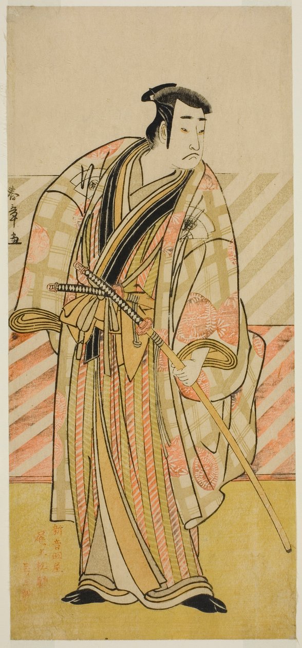 Herec Onoe Matsusuke I v neidentifikované roli od Katsukawa Shunsho
