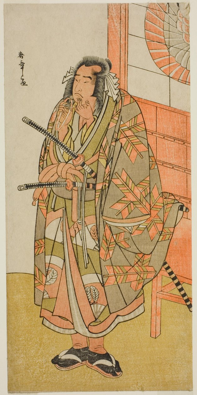 Herec Onoe Matsusuke I v neidentifikované roli od Katsukawa Shunsho