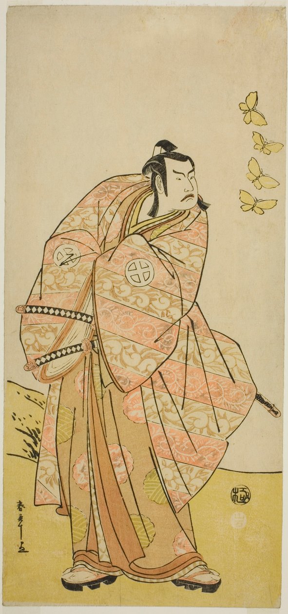 tee ah c a r Ota ni hiroji ii s roll nový ro a raně člen tee pay květina oh Edo Masakado festival, vystoupí na te tee Ichimura tee člen tee event Gate th, 1789 od Katsukawa Shunsho