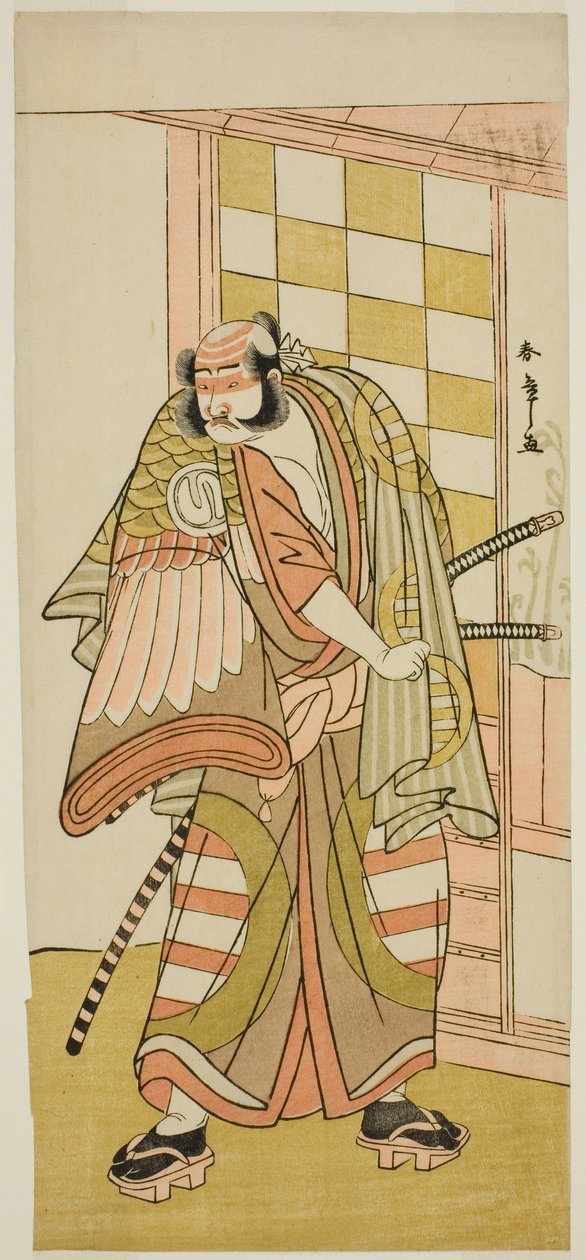 Sawamura Sojuro Dobrý jako člen Kobayashiho Asahina Saburo Tye Pay Kaku je dobrý Komachi Tak se předvádí na odpališti Nakamura člen odpaliště nyní d gate th, 1781 od Katsukawa Shunsho