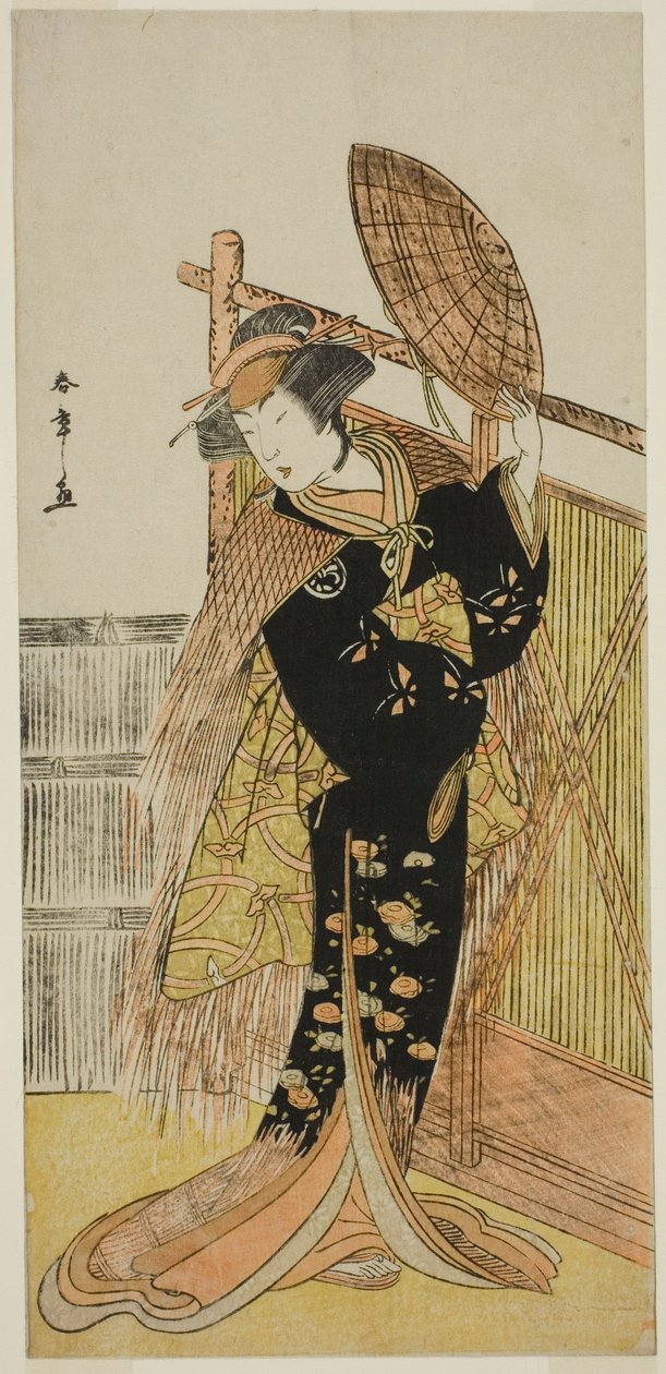 Segawa Chrysanthemum Woman Good As Michichiba Member Higashi no Mori Sakae Kusunoki Vystoupení na Ichimura Member Te Event Mon th, 1779 od Katsukawa Shunsho