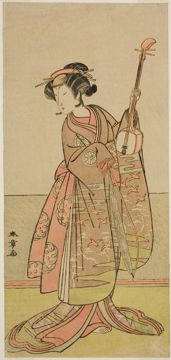 Herec Segawa Yujiro I v neznámé roli od Katsukawa Shunsho