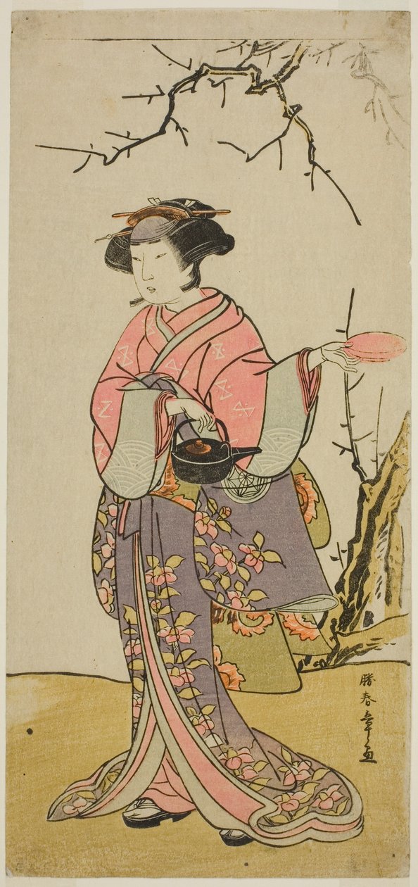 Herec Yamashita Kinsaku II v neznámé roli od Katsukawa Shunsho