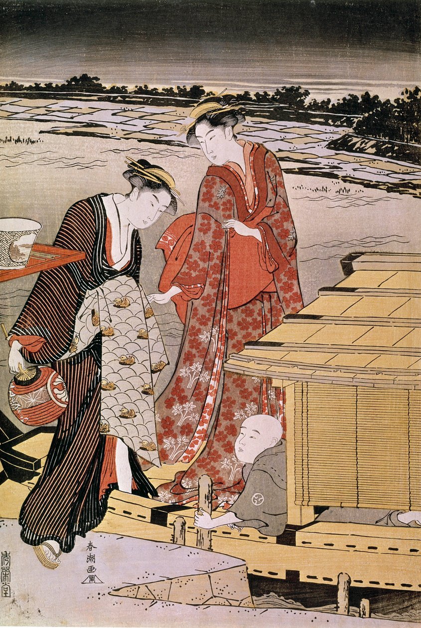 Toi ght Oto Sumida River Japa Nese p Hayashi od Haru early Katsukawa (Acchive 1780-1795) od Katsukawa Shunsho
