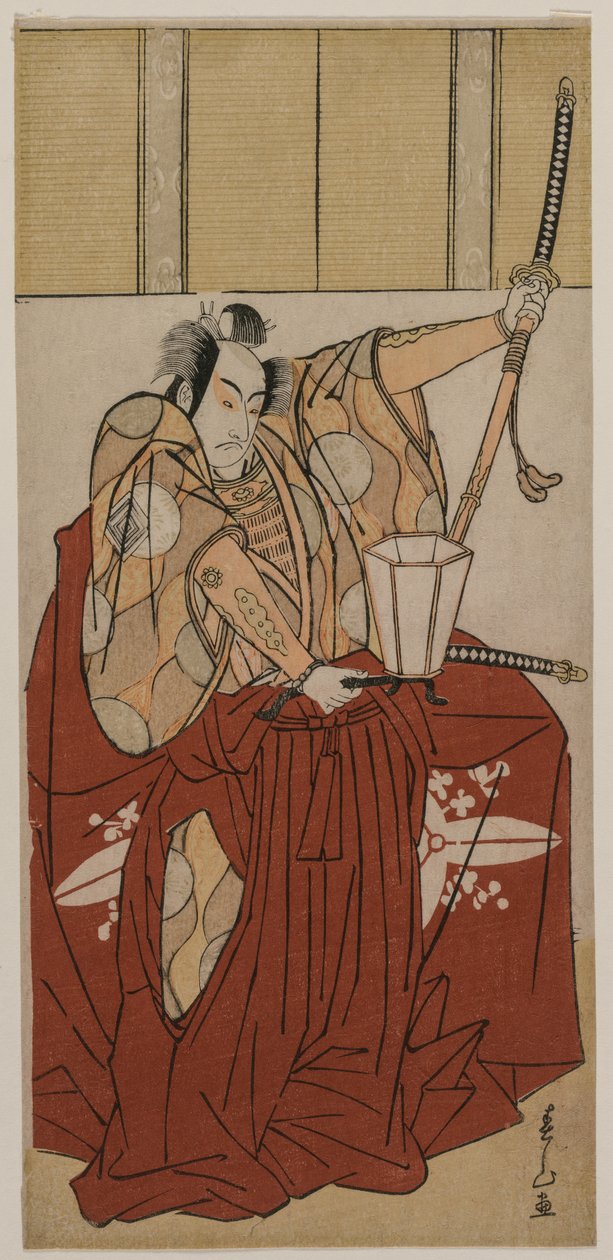 Ichikawa Monnosuke Dobrý jako Backside Suetake od Katsukawa Shunzan