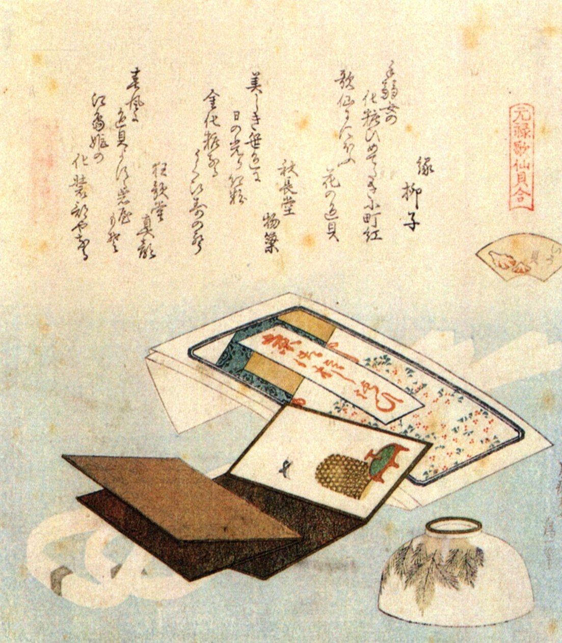 Miska rtěnky od Katsushika Hokusai