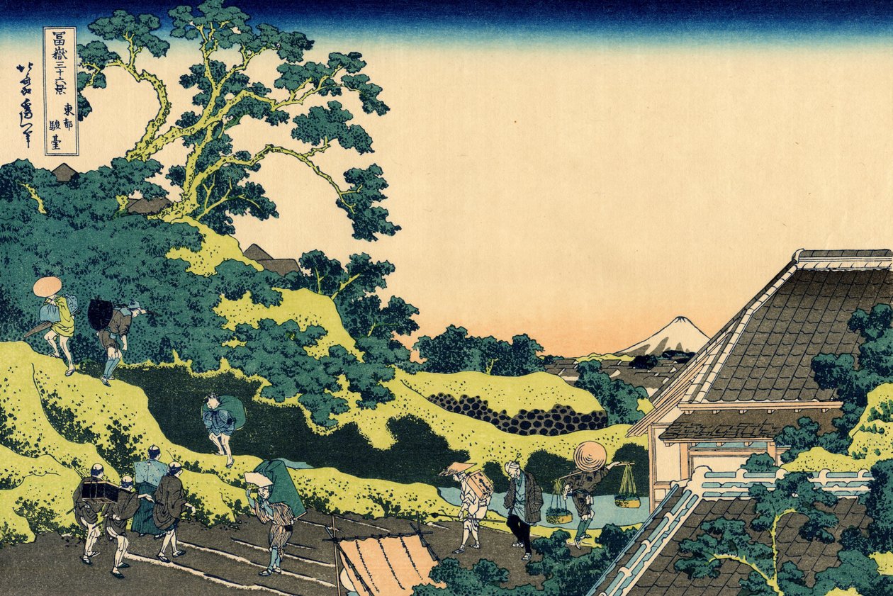 Sundai, Edo od Katsushika Hokusai