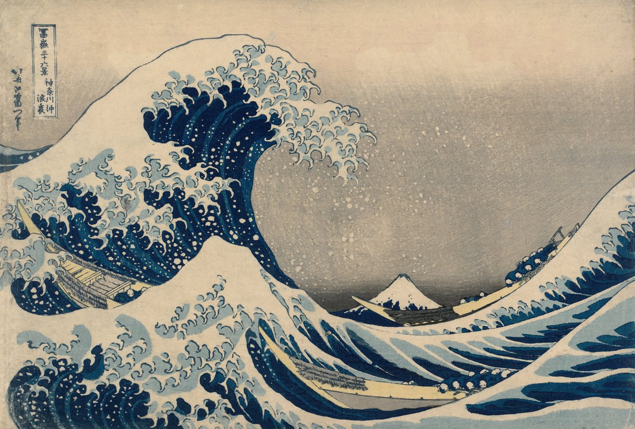 Velká vlna od Katsushika Hokusai