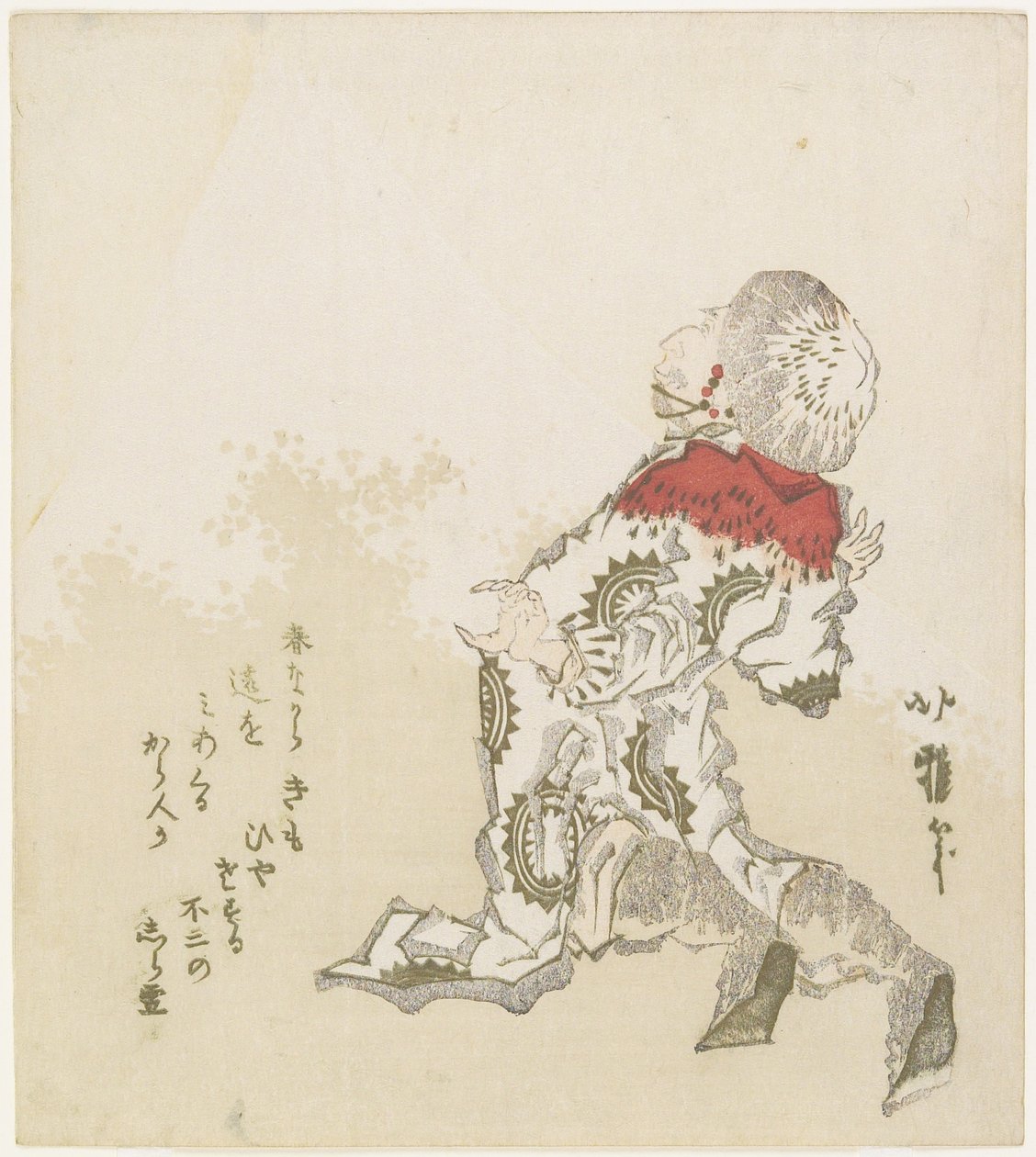 Korejský překvapen pohledem na horu Fuji, kolem roku 1830 od Katsushika Hokuga