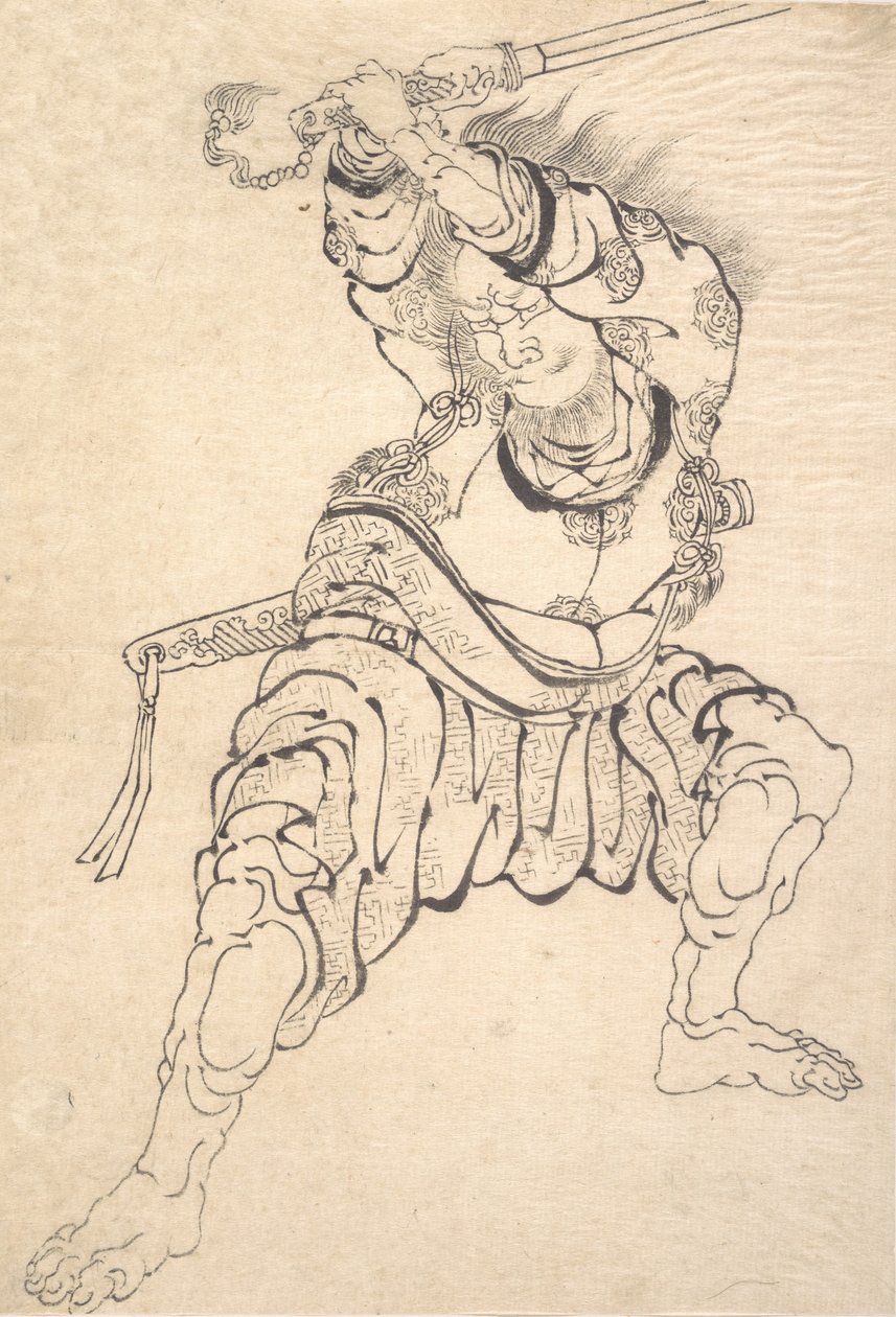 Válečník. od Katsushika Hokusai