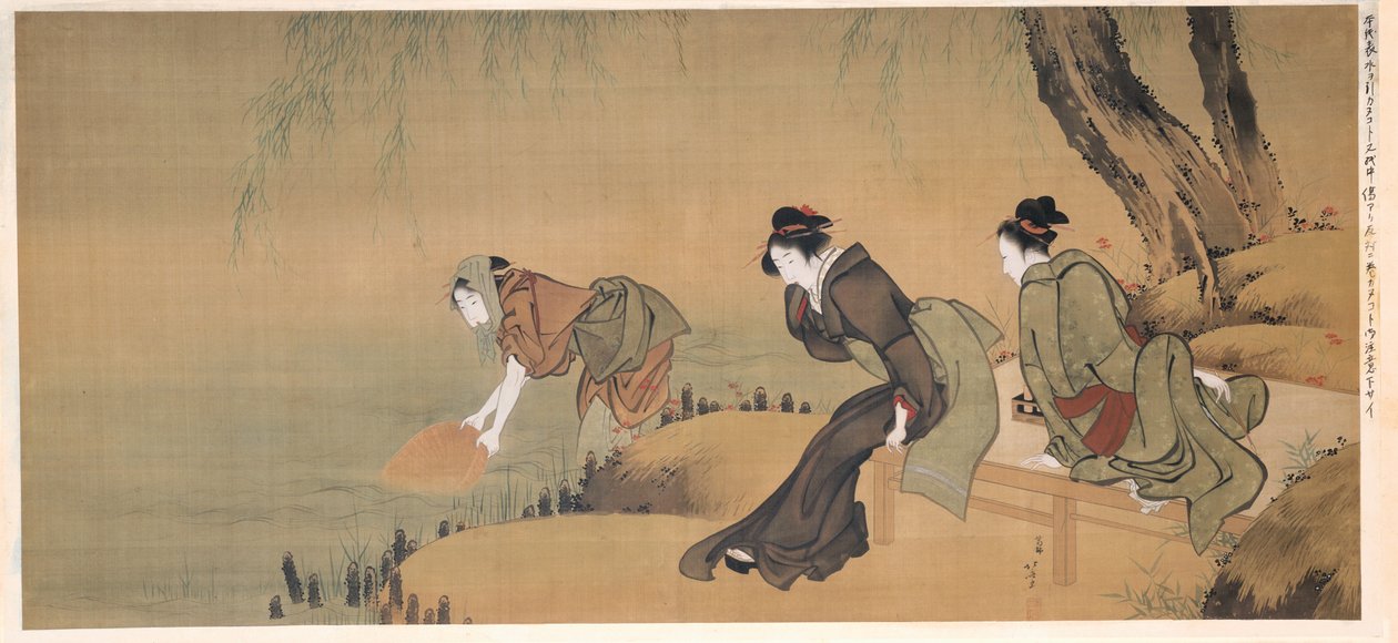 Ochlazování na letní večer od Katsushika Hokusai