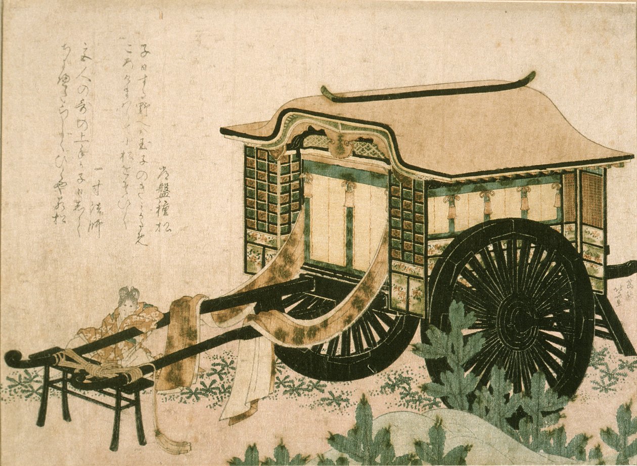 Dvorní kočár od Katsushika Hokusai