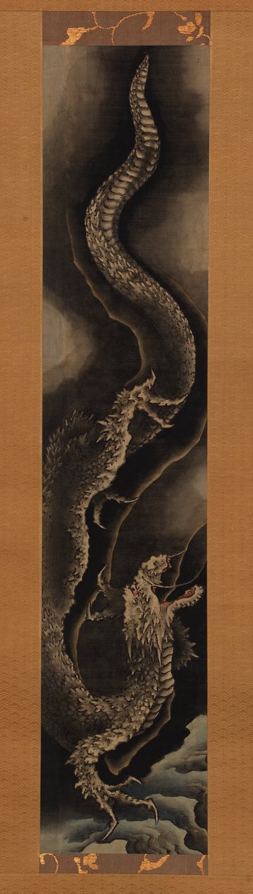 Klesající drak od Katsushika Hokusai