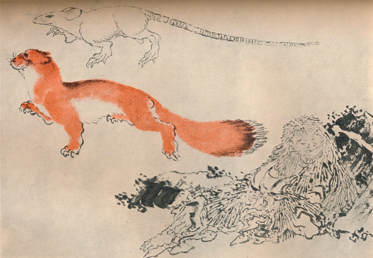 Kresba Hokusai, c1780-1849, 1929 od Katsushika Hokusai