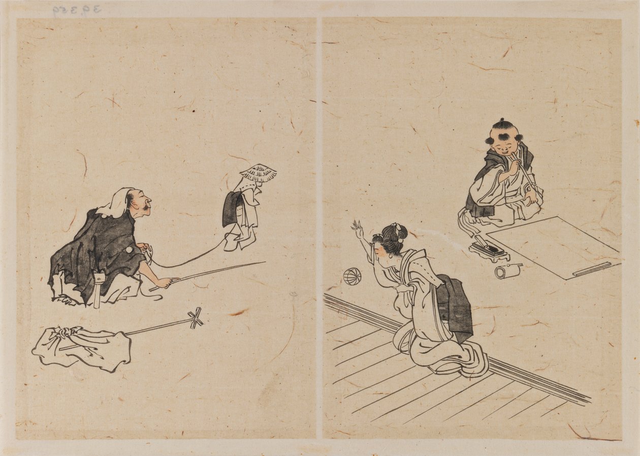 Kresby (tuší a mytí na papíře) od Katsushika Hokusai