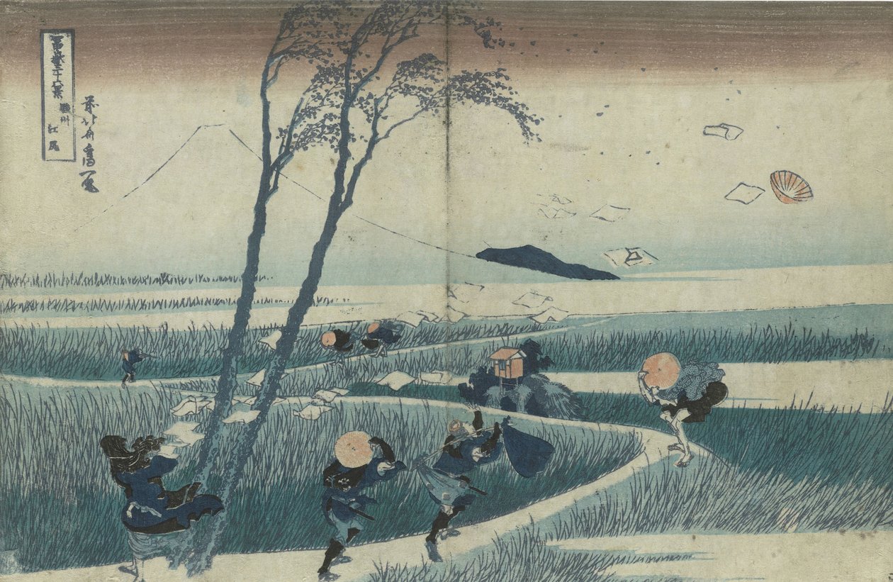 Ejiri v provincii Suruga ze série Třicet šest pohledů na Mt Fuji, c. 1830 od Katsushika Hokusai