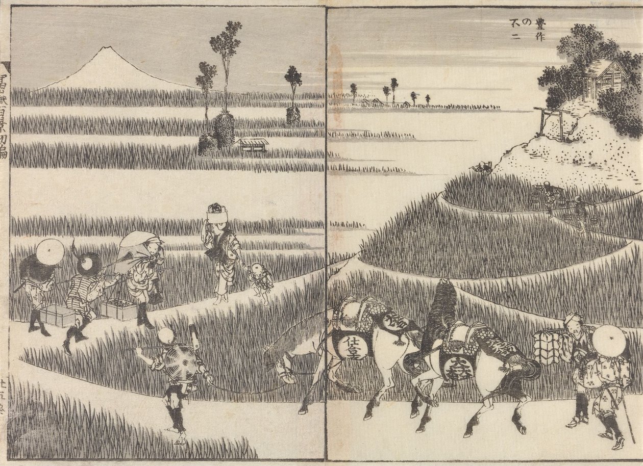 Z díla „Sto pohledů na horu Fudži“ od Katsushika Hokusai