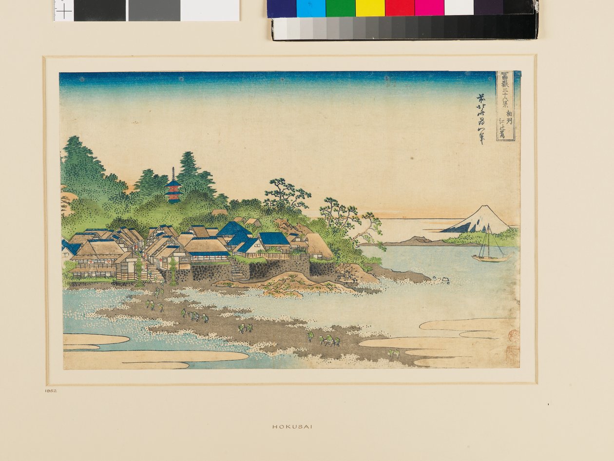 Fudži z Enošimy od Katsushika Hokusai