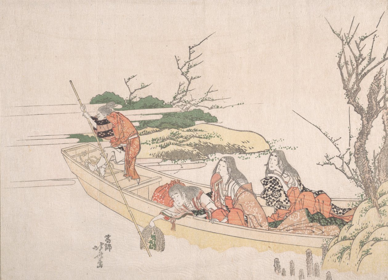 Sběr mořských řas. od Katsushika Hokusai