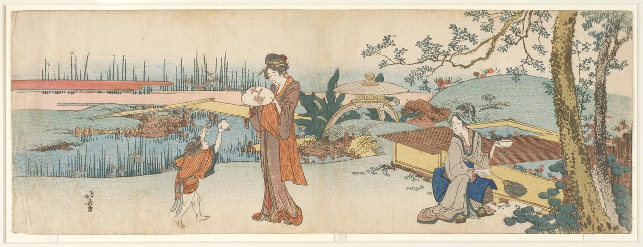 Prodejce zlatých rybek od Katsushika Hokusai