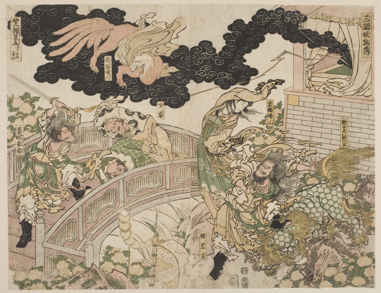 Netradiční liška od Katsushika Hokusai