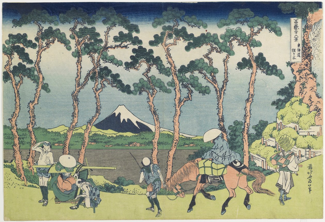 Hogaya Onteto_Kaido_Roa d, 1831-1834 od Katsushika Hokusai