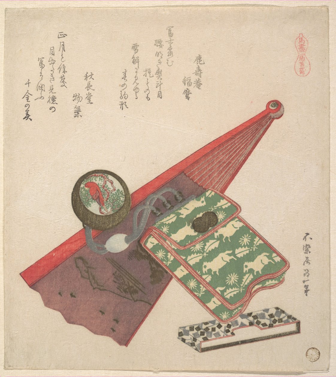 Motiv koně (Koma shōbu), ze série „Koně“ od Katsushika Hokusai