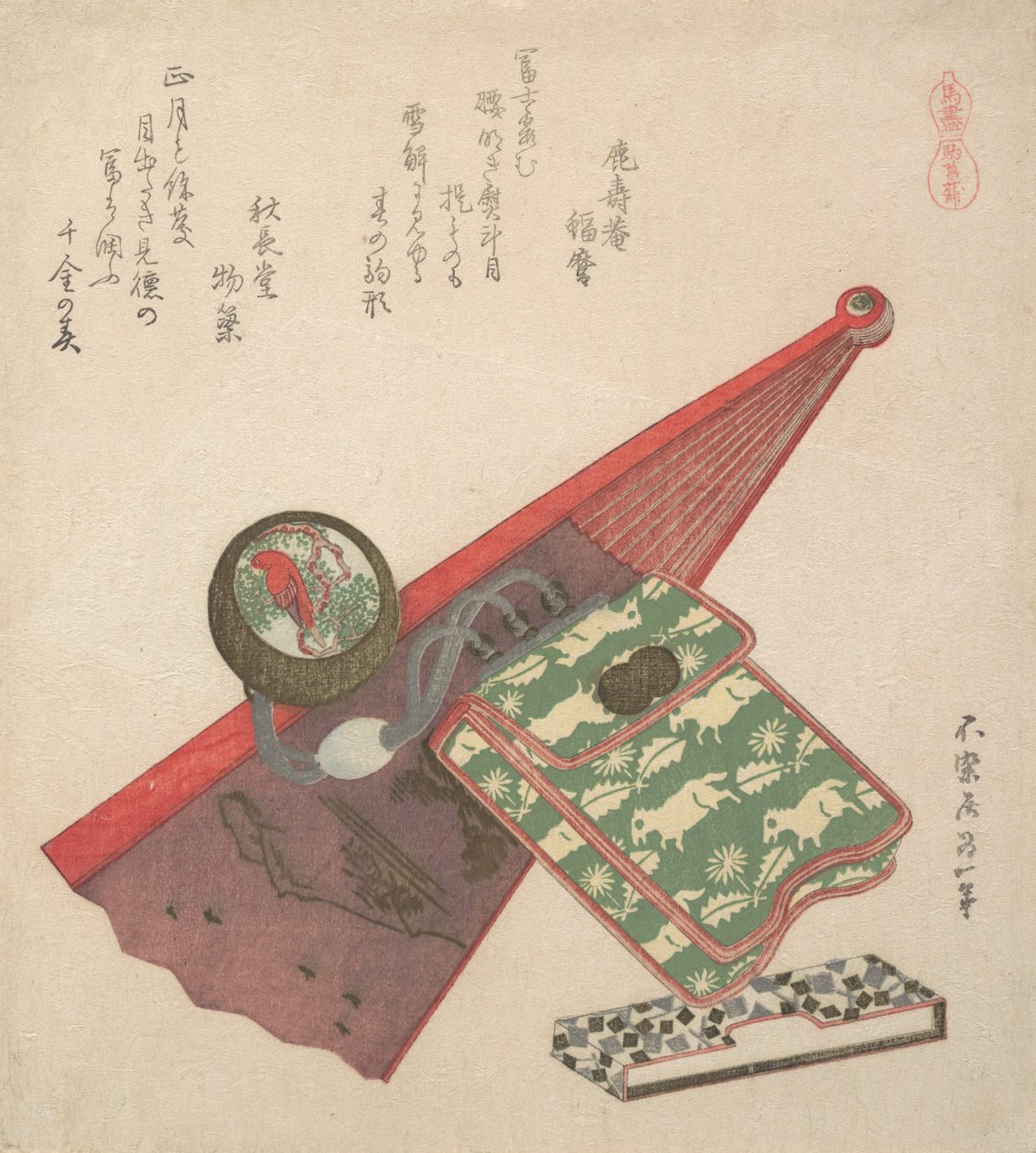 Vzor koně Koma shobu, ze série Koně, 1822. od Katsushika Hokusai