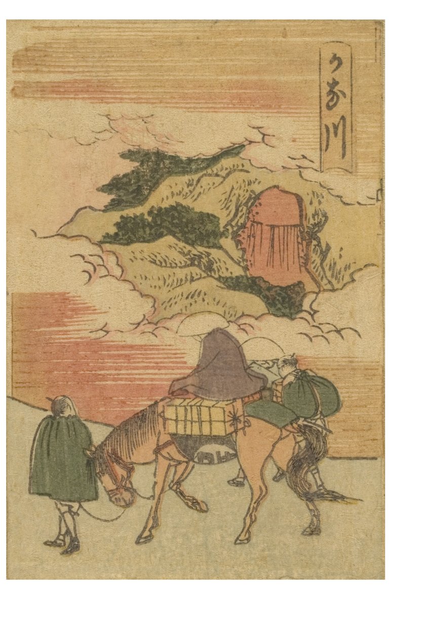 Stanice Kanagawa ze série 53 stanic Tokaido Printed in Color od Katsushika Hokusai