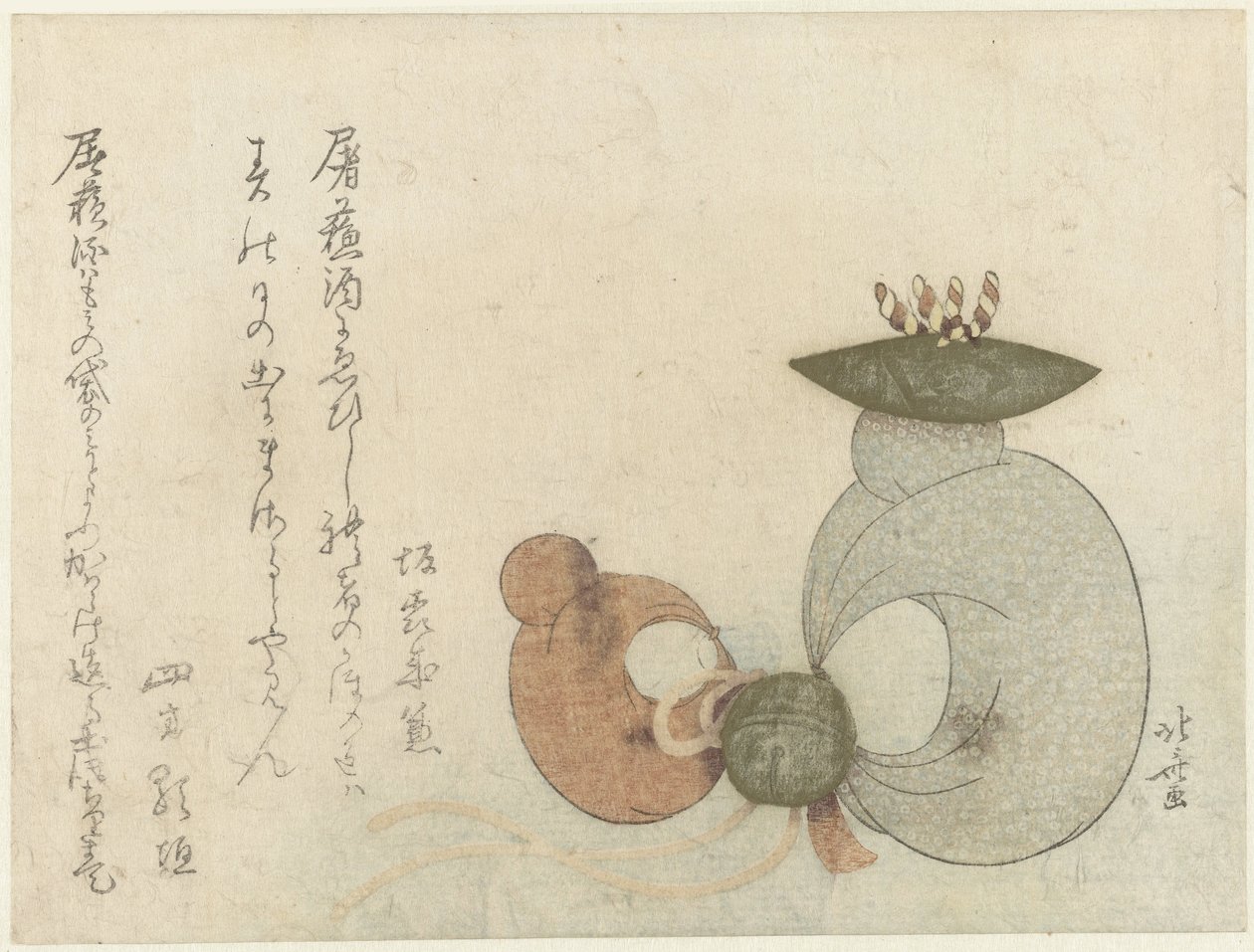 Opičí panenky od Katsushika Hokusai