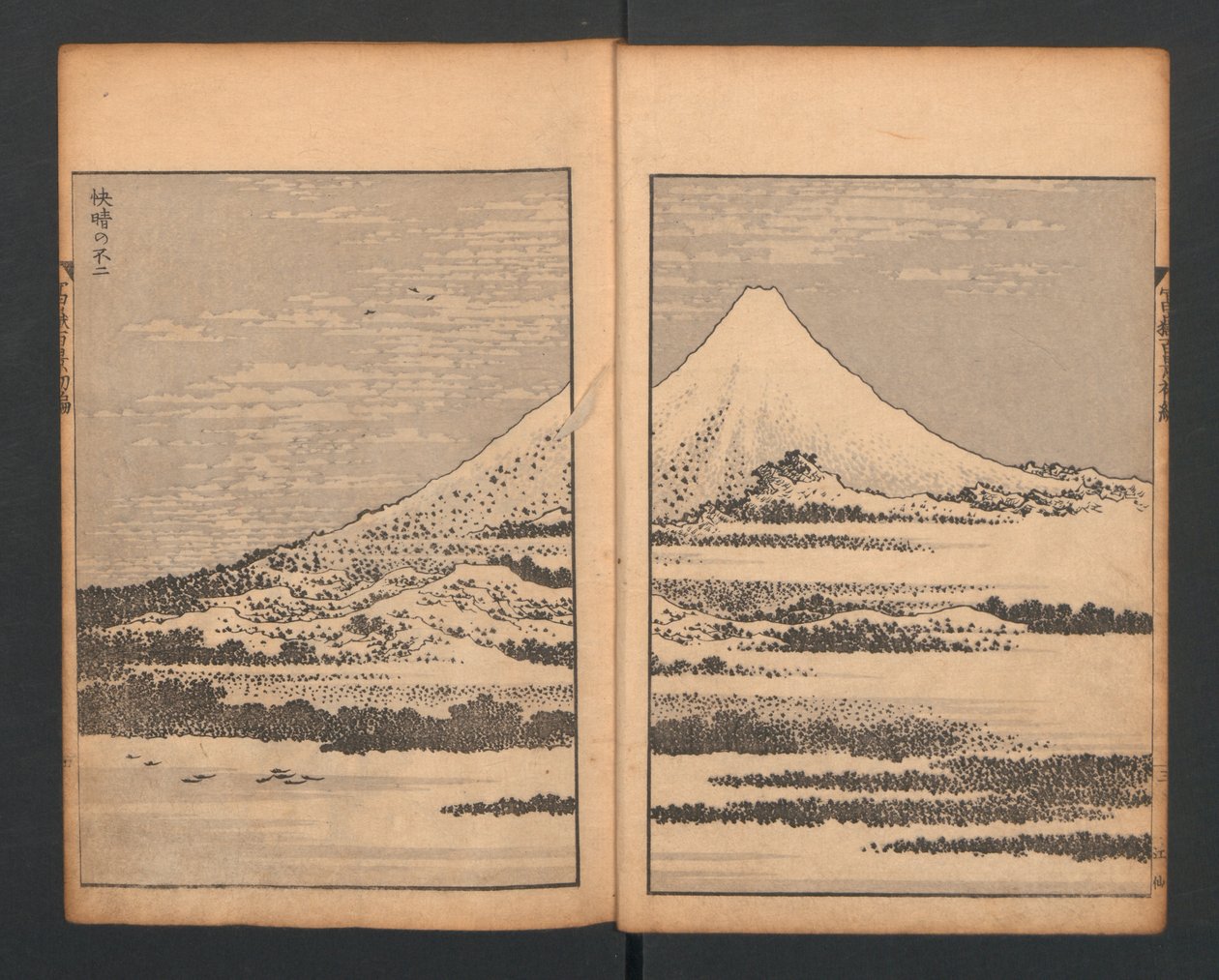 Mount Fuji of the Bamboo Grove, ze Sto pohledů na horu Fuji, 1835. od Katsushika Hokusai
