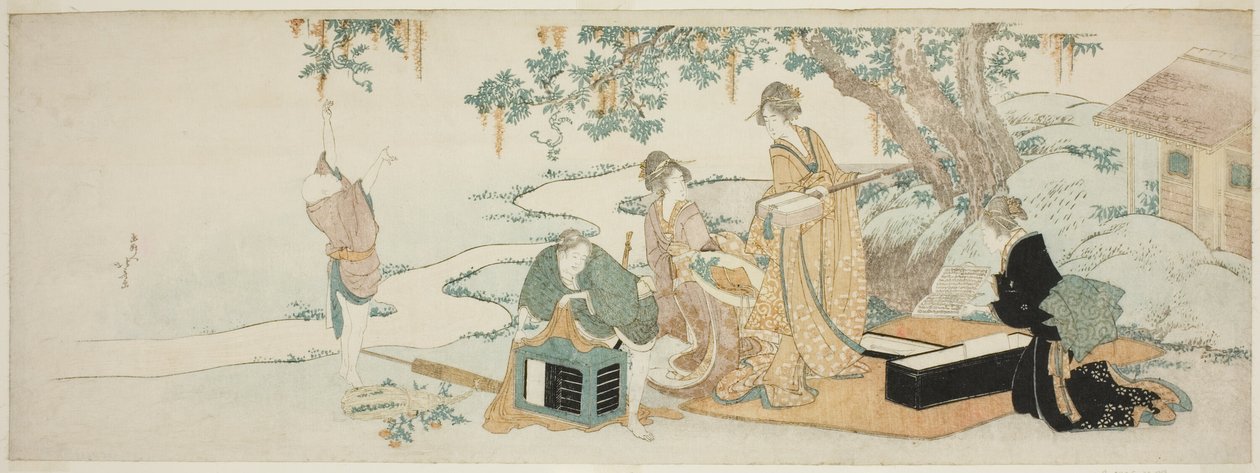 Piknik party od Katsushika Hokusai