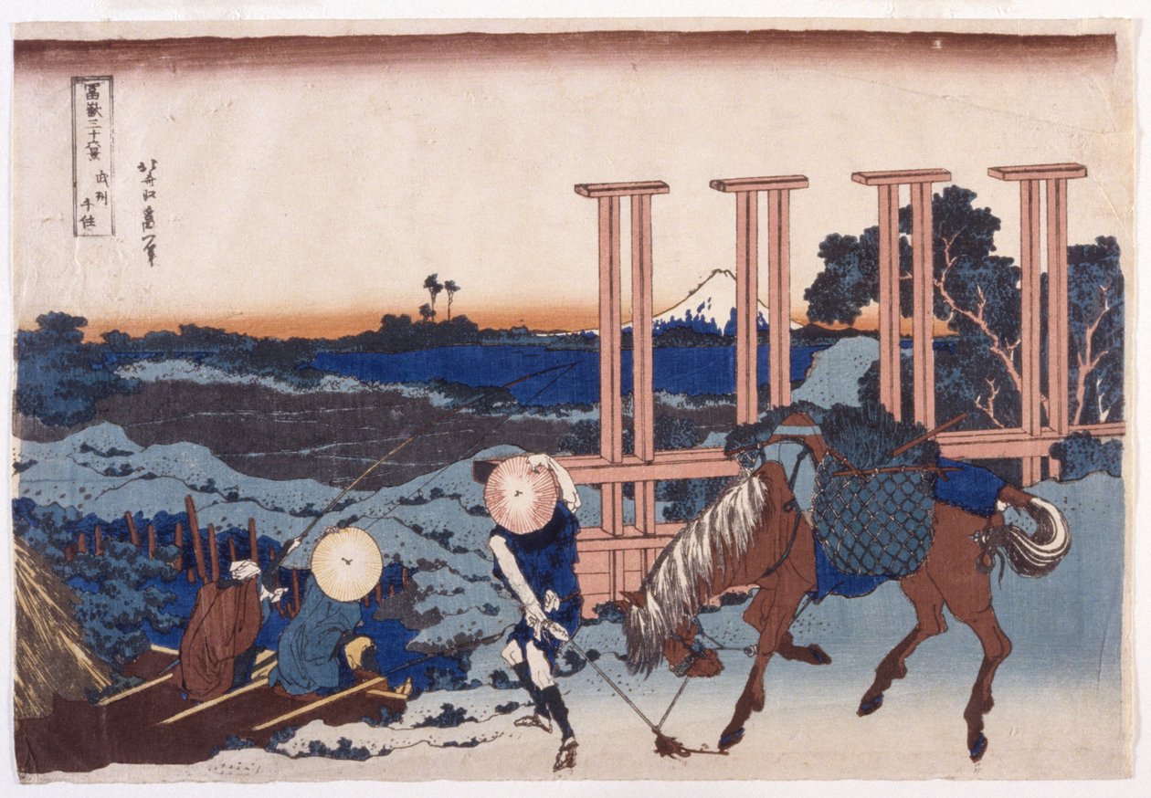 s cs Podle i NM je USA provincií (keř použijte N větu) (col our woodcut) od Katsushika Hokusai