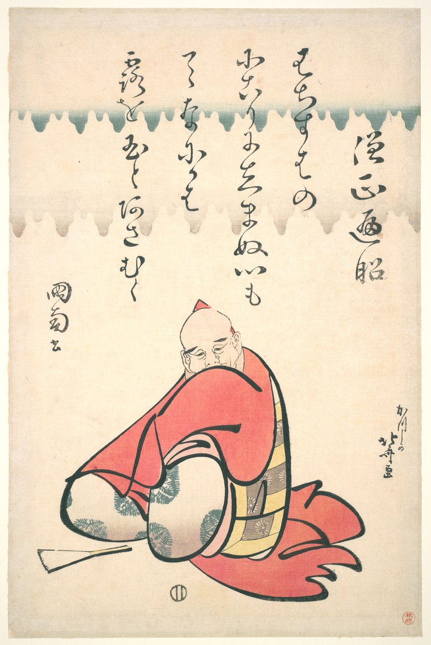 Sōjō Henjō, ze série „Portréty šesti básníků“ od Katsushika Hokusai