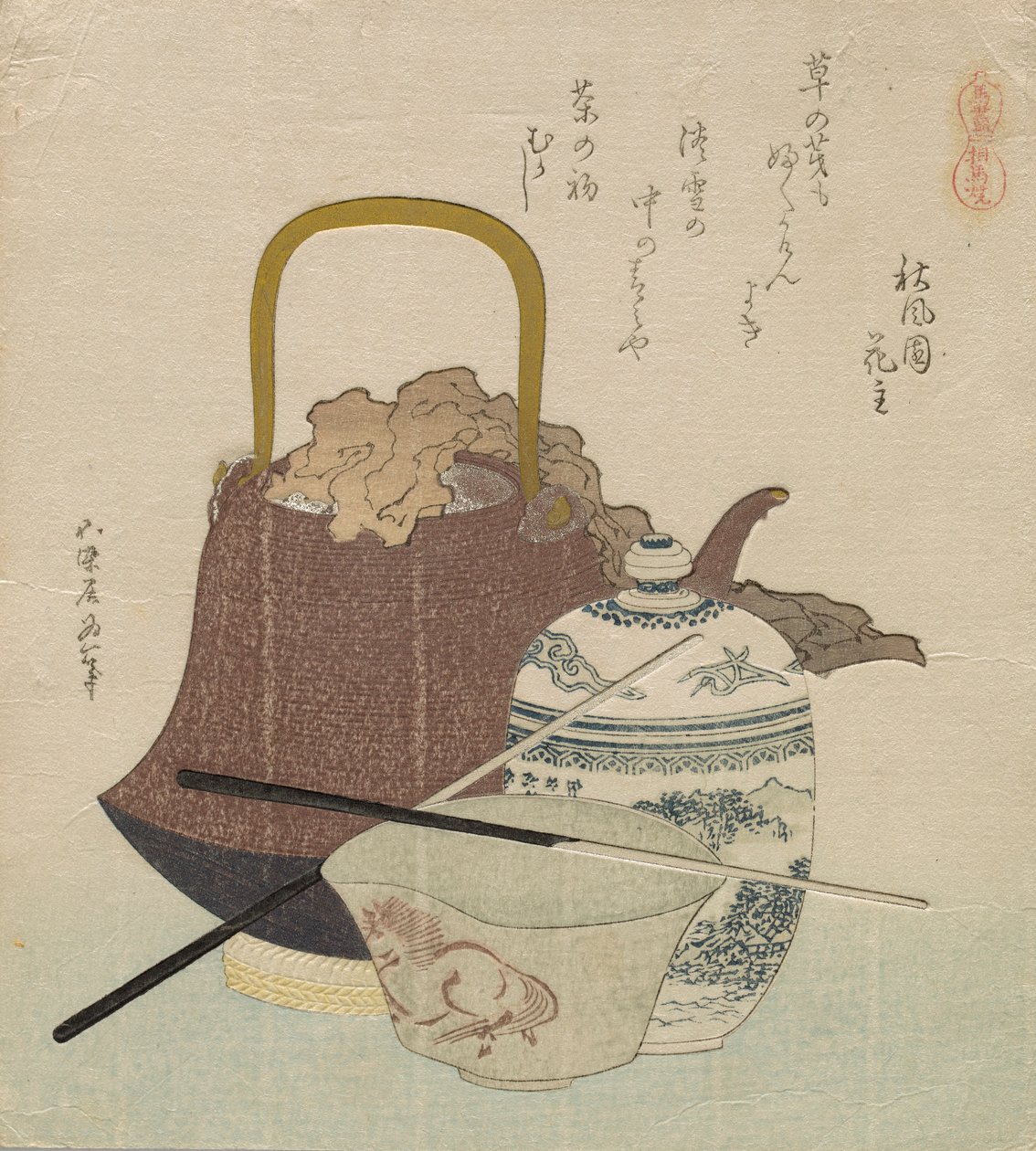 So?ma Ware (So?ma yaki), ze série Horse Compendium (Uma zukushi) od Katsushika Hokusai