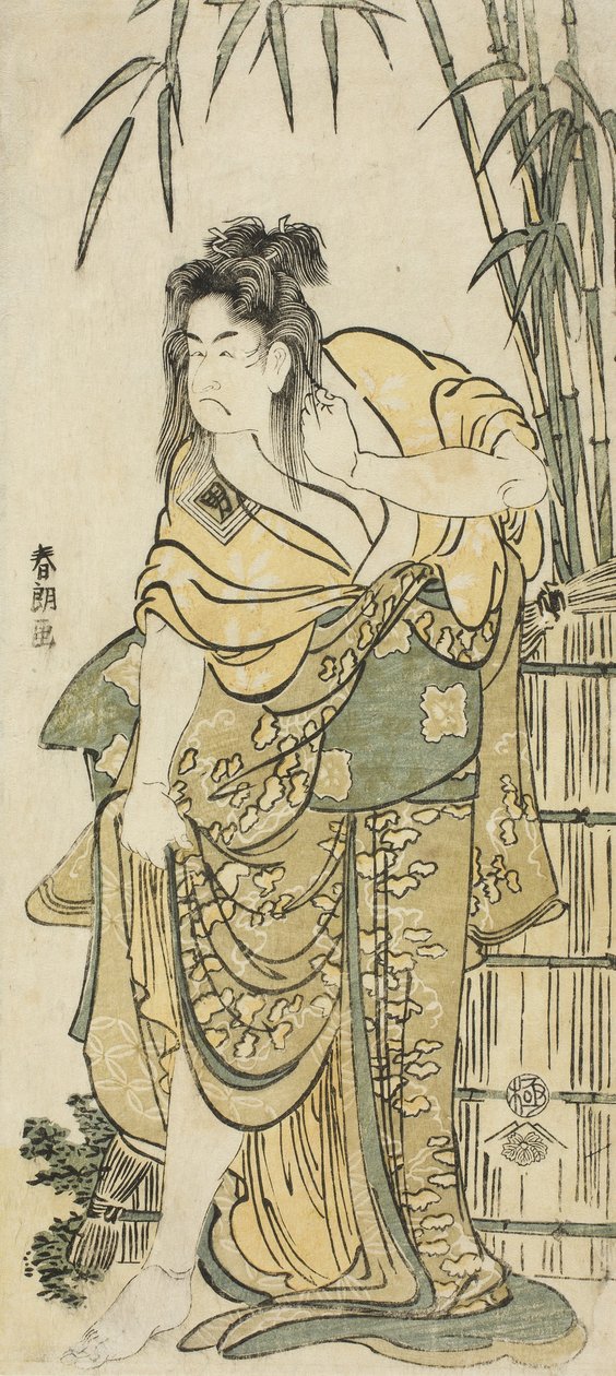 Herec Ichikawa Komazo jako žena s rozcuchanými vlasy, c.1791 od Katsushika Hokusai
