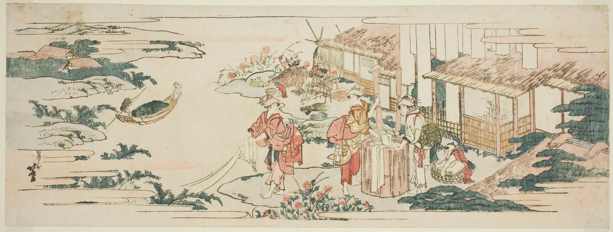 Řeka Chofu, jedna ze šesti řek klenotů (Mu Tamagawa) od Katsushika Hokusai
