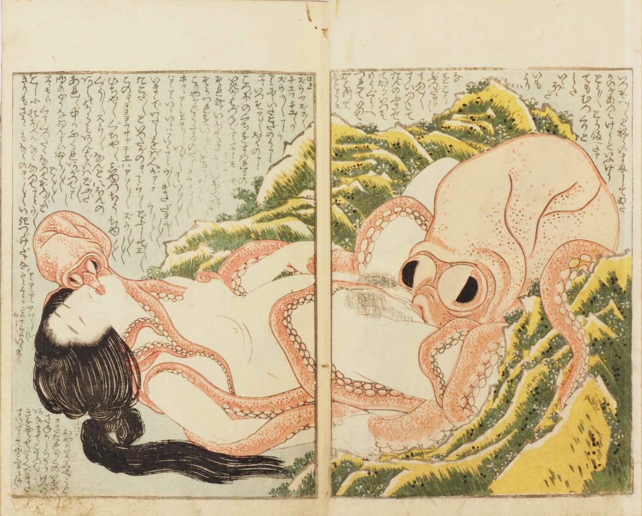 Sen manželky rybářů od Katsushika Hokusai