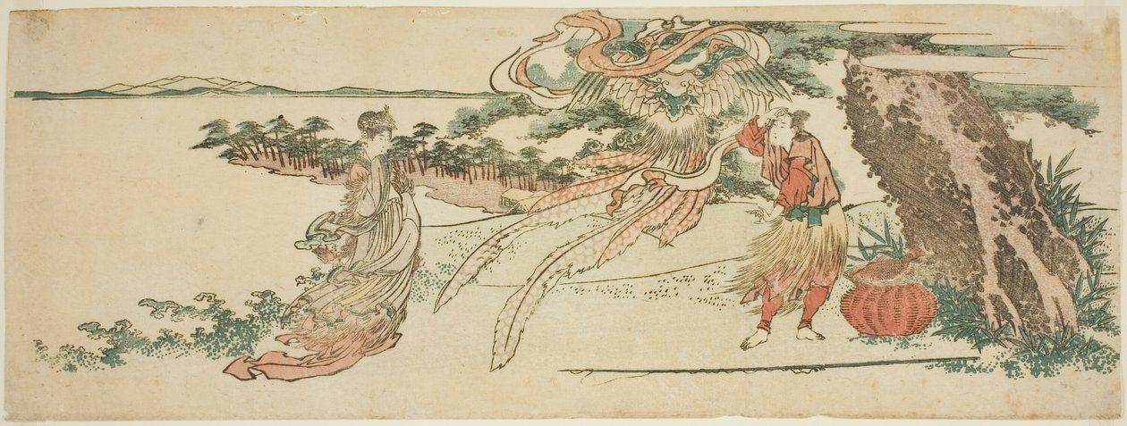 Péřový plášť (Hagoromo) od Katsushika Hokusai