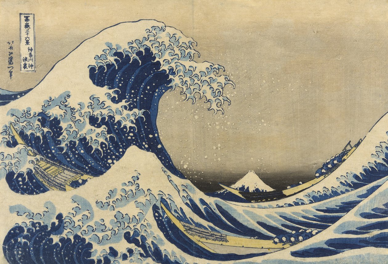Velká vlna u Kanagawy od Katsushika Hokusai