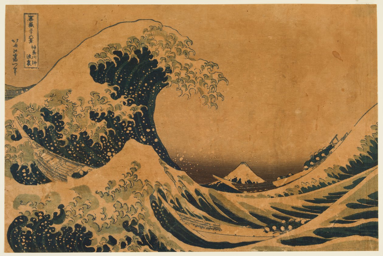 Hollow of the Deep-Sea Wave u Kanagawy od Katsushika Hokusai