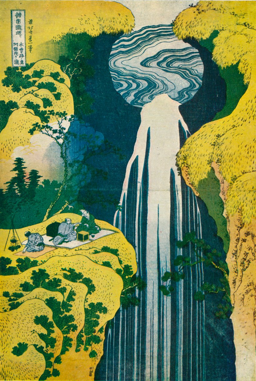 Vodopád Amida za Kiso Road, c1832. 1925 od Katsushika Hokusai