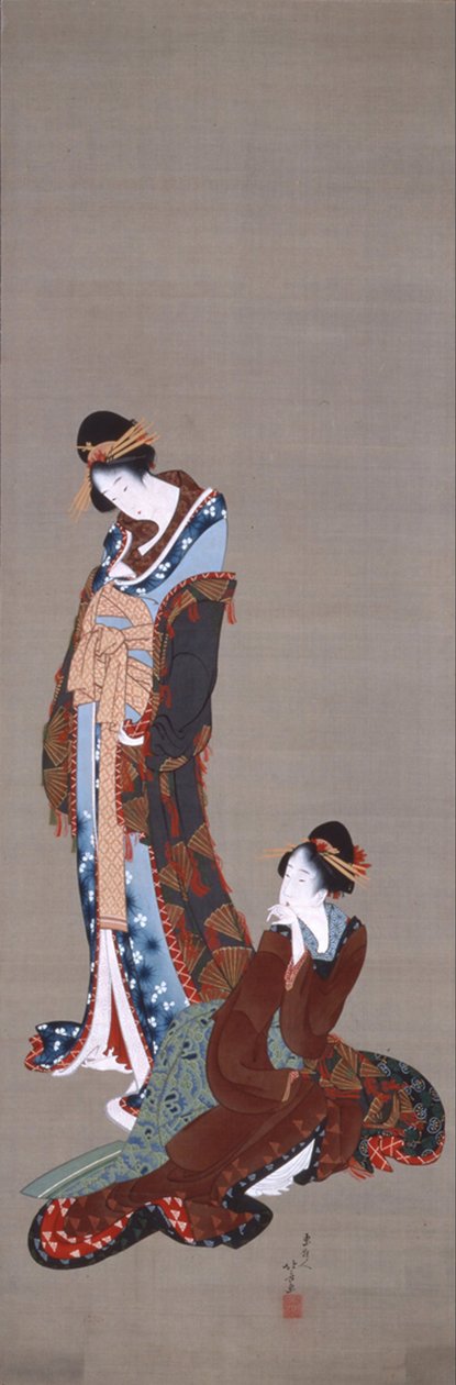 Dvě krásky od Katsushika Hokusai