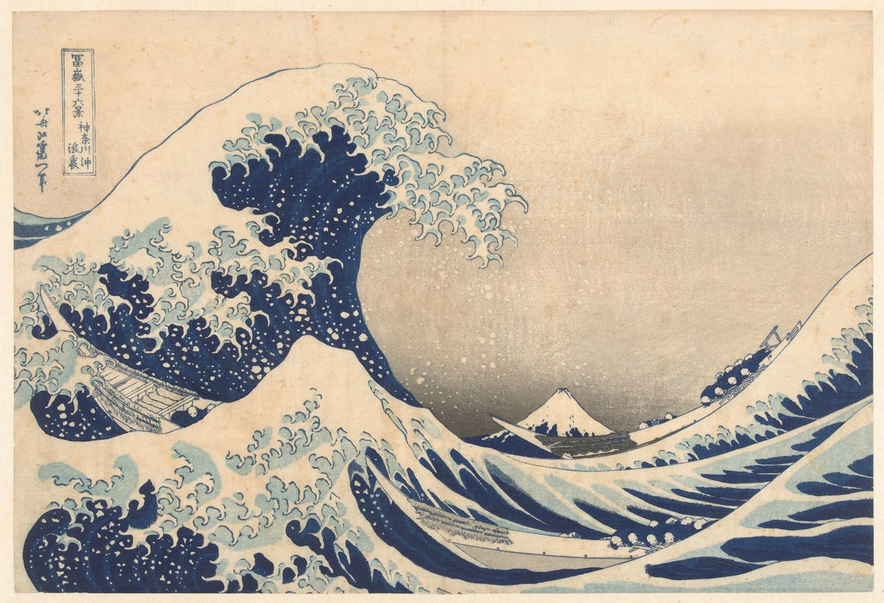 Pod vlnou z Kanagawy od Katsushika Hokusai