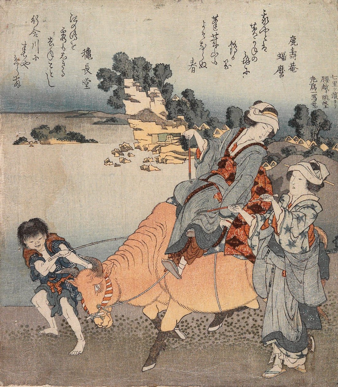 Pohled na Koshigoe z Shichiri-ga-hama od Katsushika Hokusai