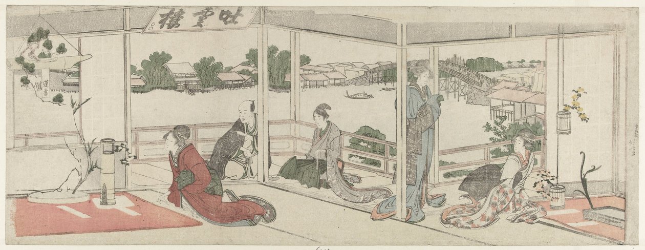 Prohlížení květinových aranžmá od Katsushika Hokusai