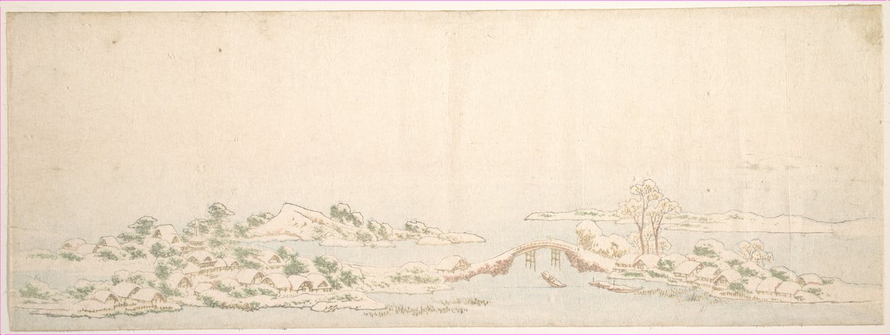Zimní krajina od Katsushika Hokusai